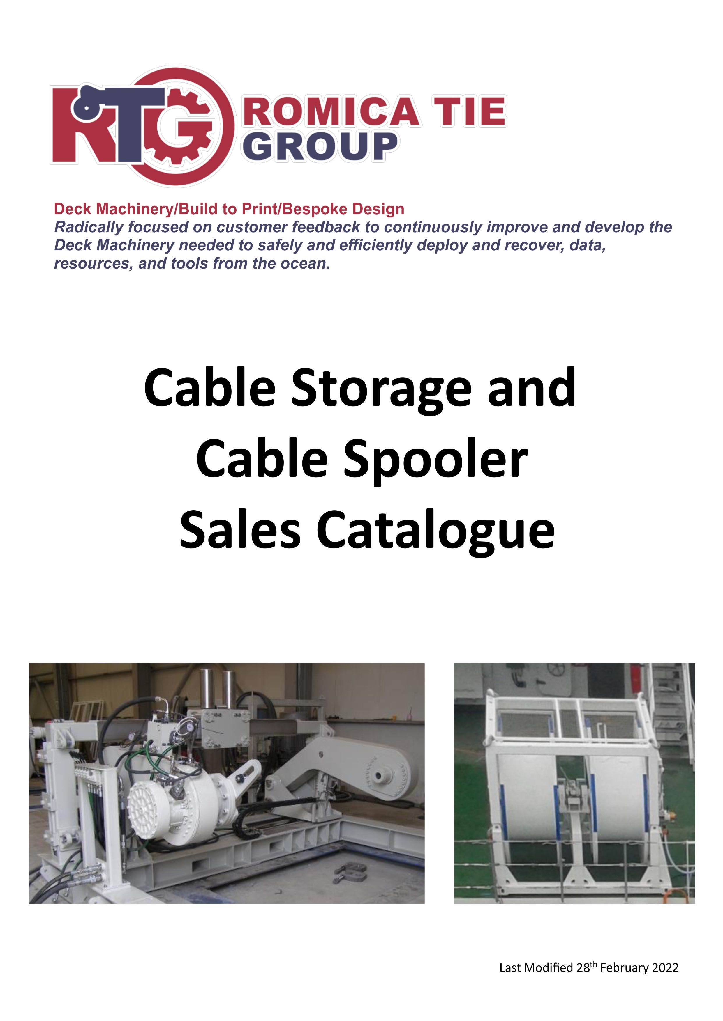 Cable Storage and Cable Spooler